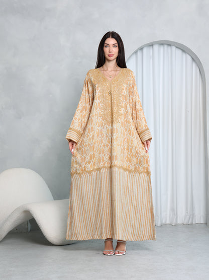 Gilded Lattice Kaftan