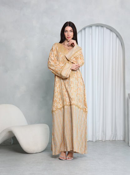 Gilded Lattice Kaftan