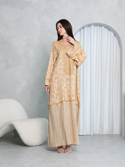 Gilded Lattice Kaftan