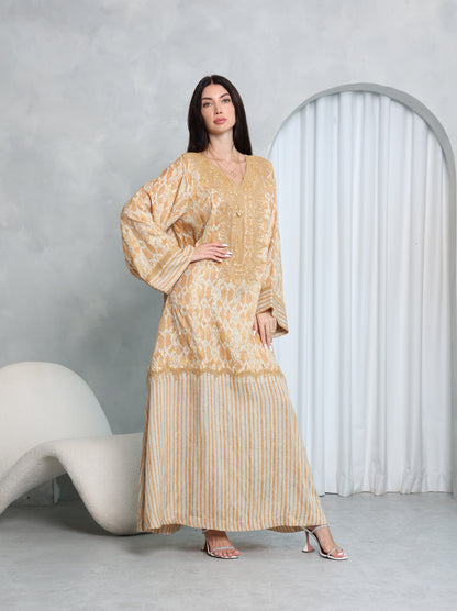 Gilded Lattice Kaftan