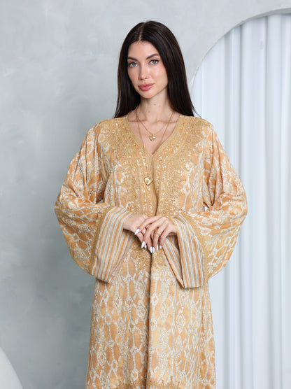 Gilded Lattice Kaftan