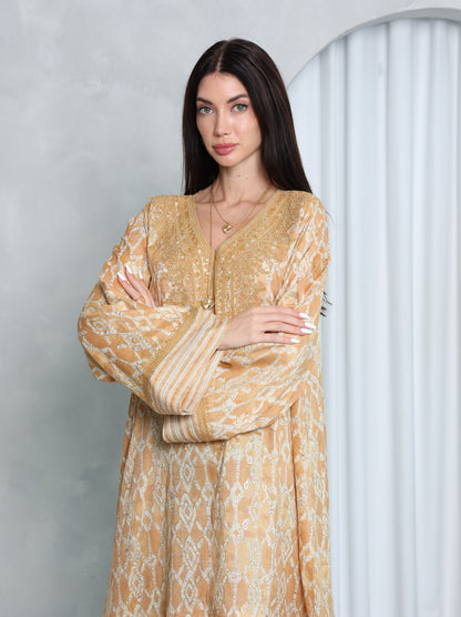 Gilded Lattice Kaftan