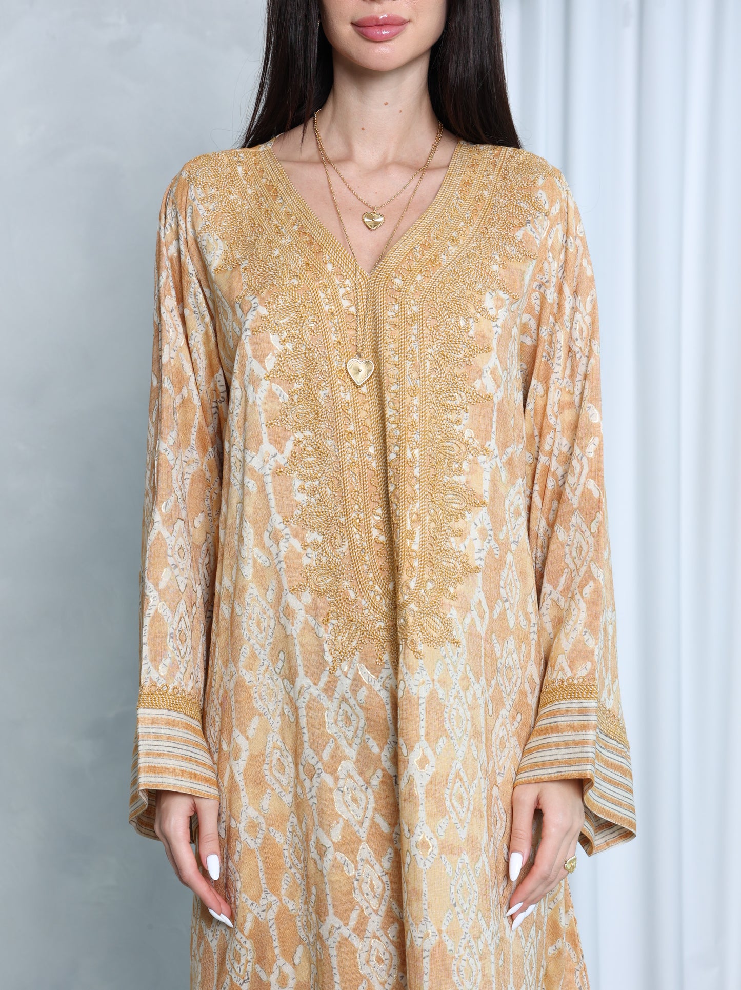 Gilded Lattice Kaftan