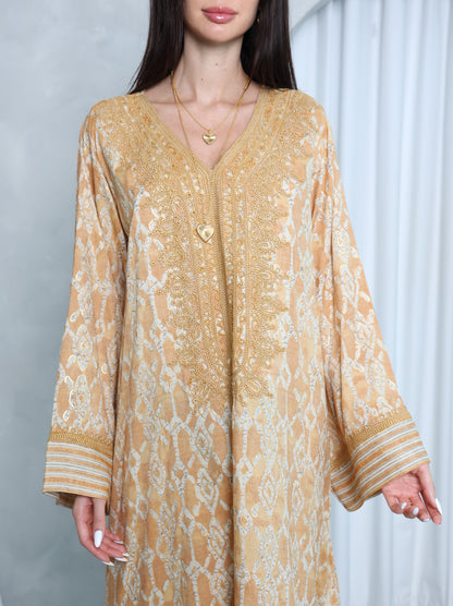 Gilded Lattice Kaftan