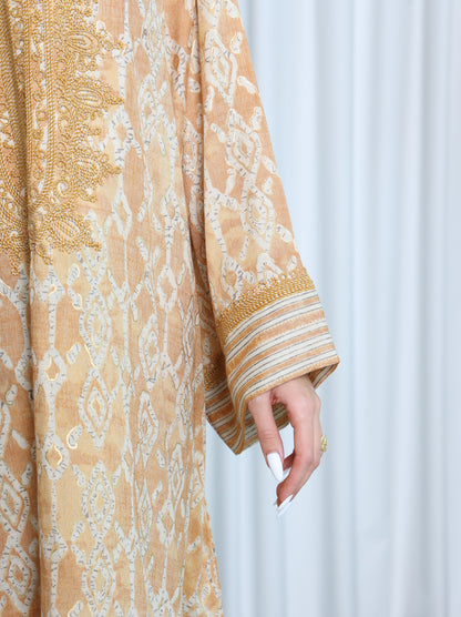 Gilded Lattice Kaftan