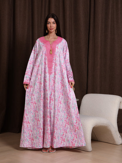 Magenta Petal Kaftan