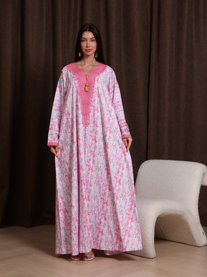 Magenta Petal Kaftan