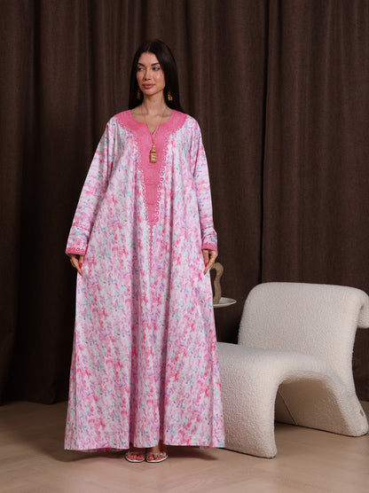 Magenta Petal Kaftan