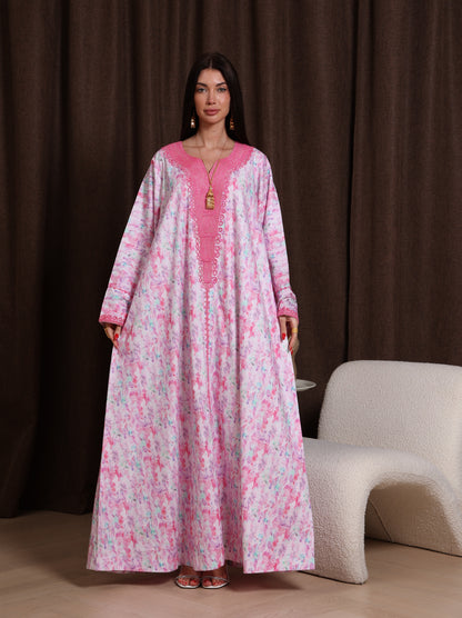 Magenta Petal Kaftan