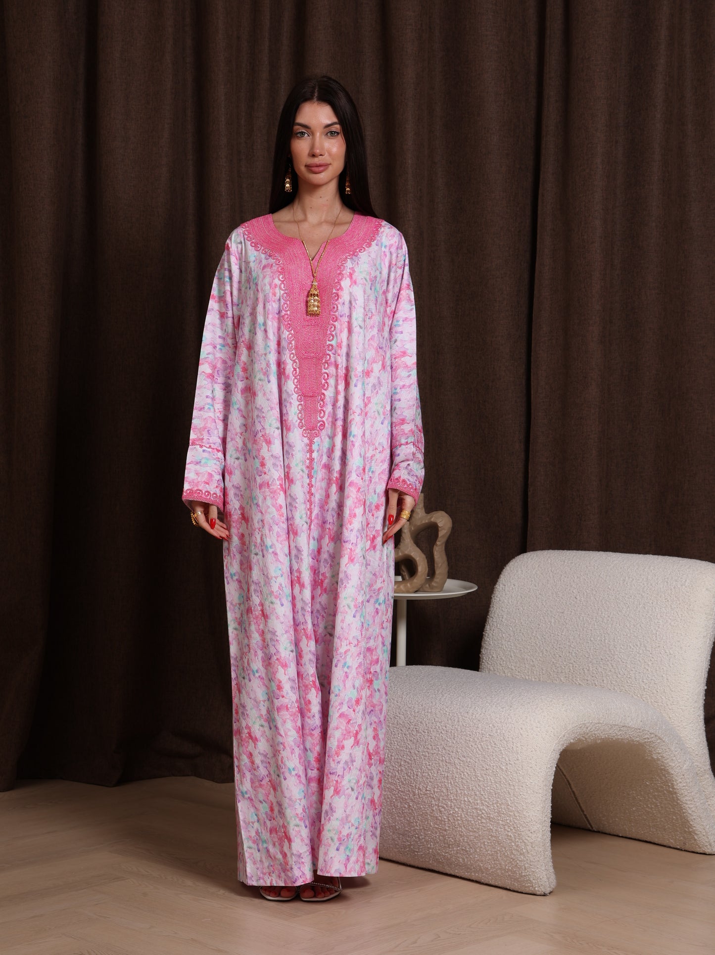 Magenta Petal Kaftan