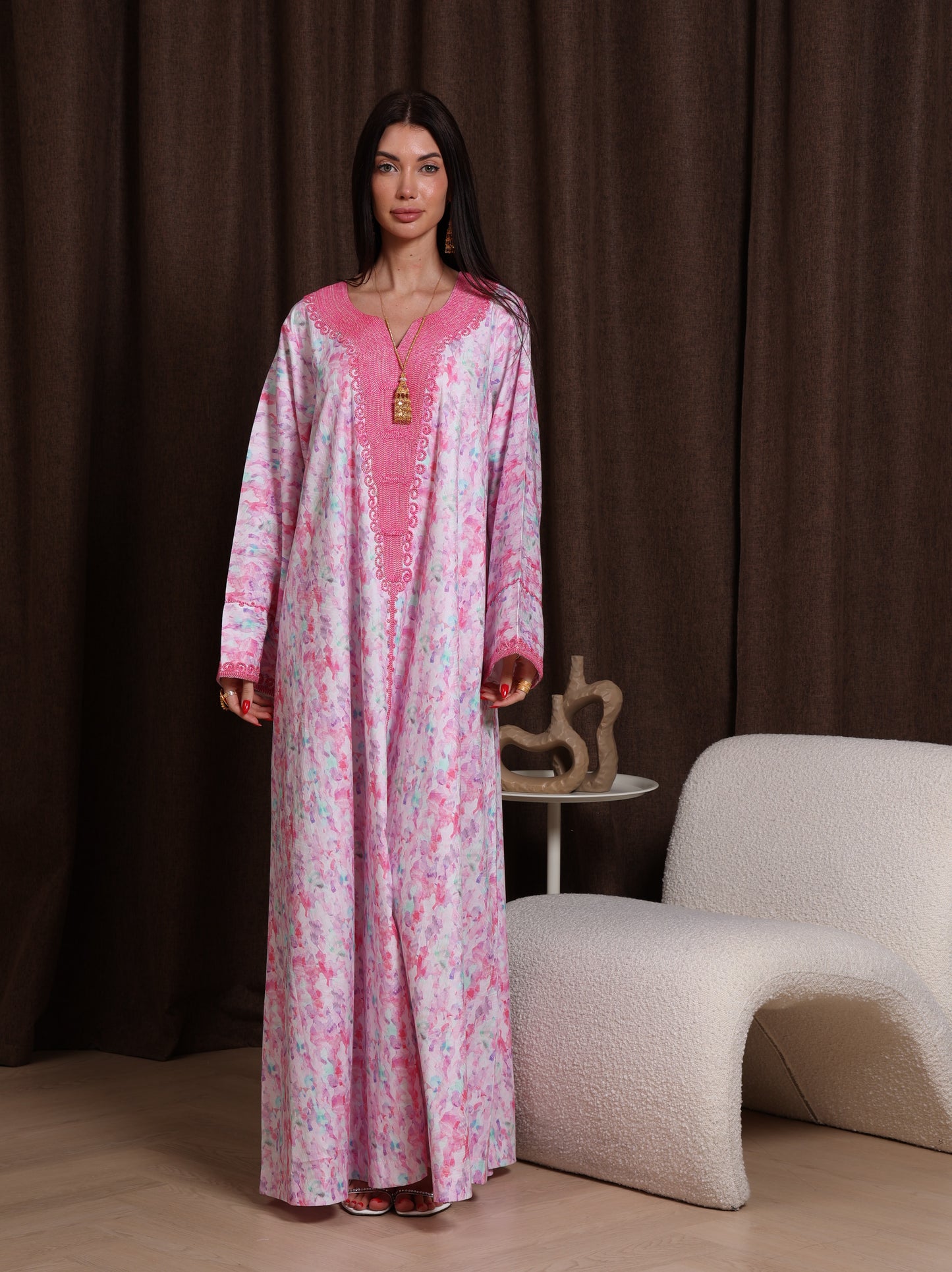 Magenta Petal Kaftan