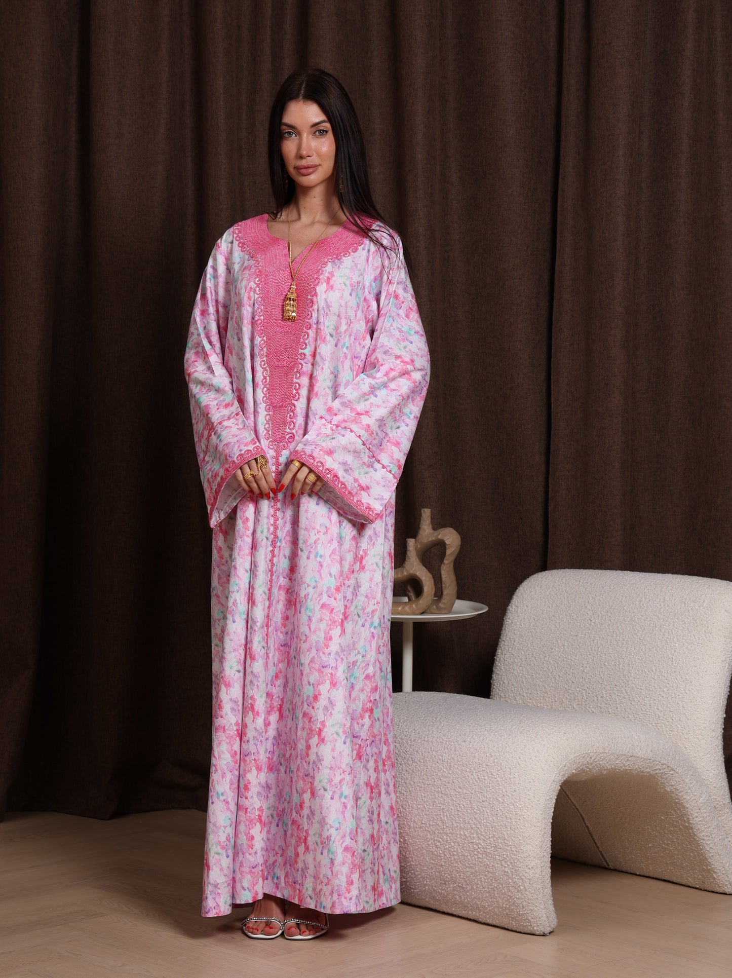 Magenta Petal Kaftan