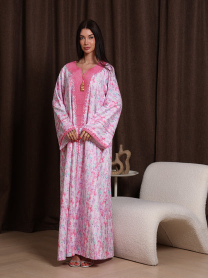 Magenta Petal Kaftan