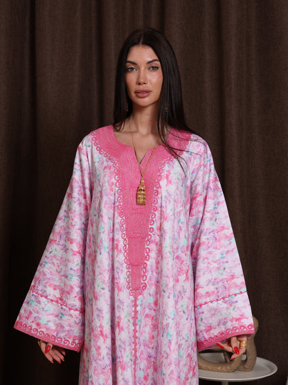 Magenta Petal Kaftan
