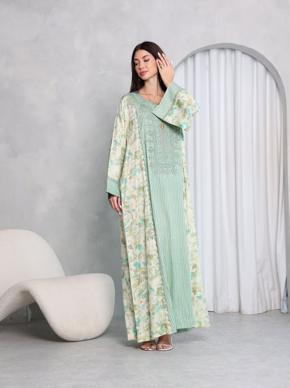 Mint Botanical Kaftan