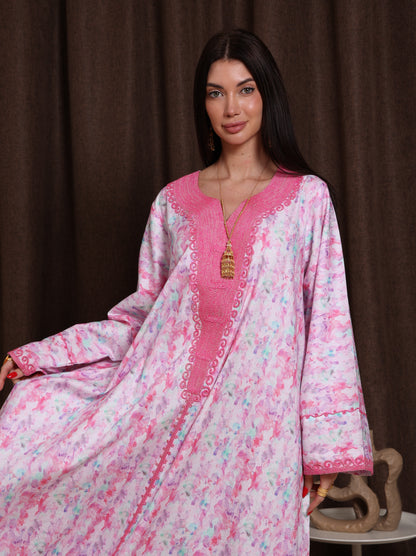 Magenta Petal Kaftan