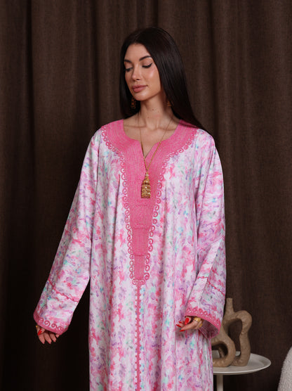 Magenta Petal Kaftan