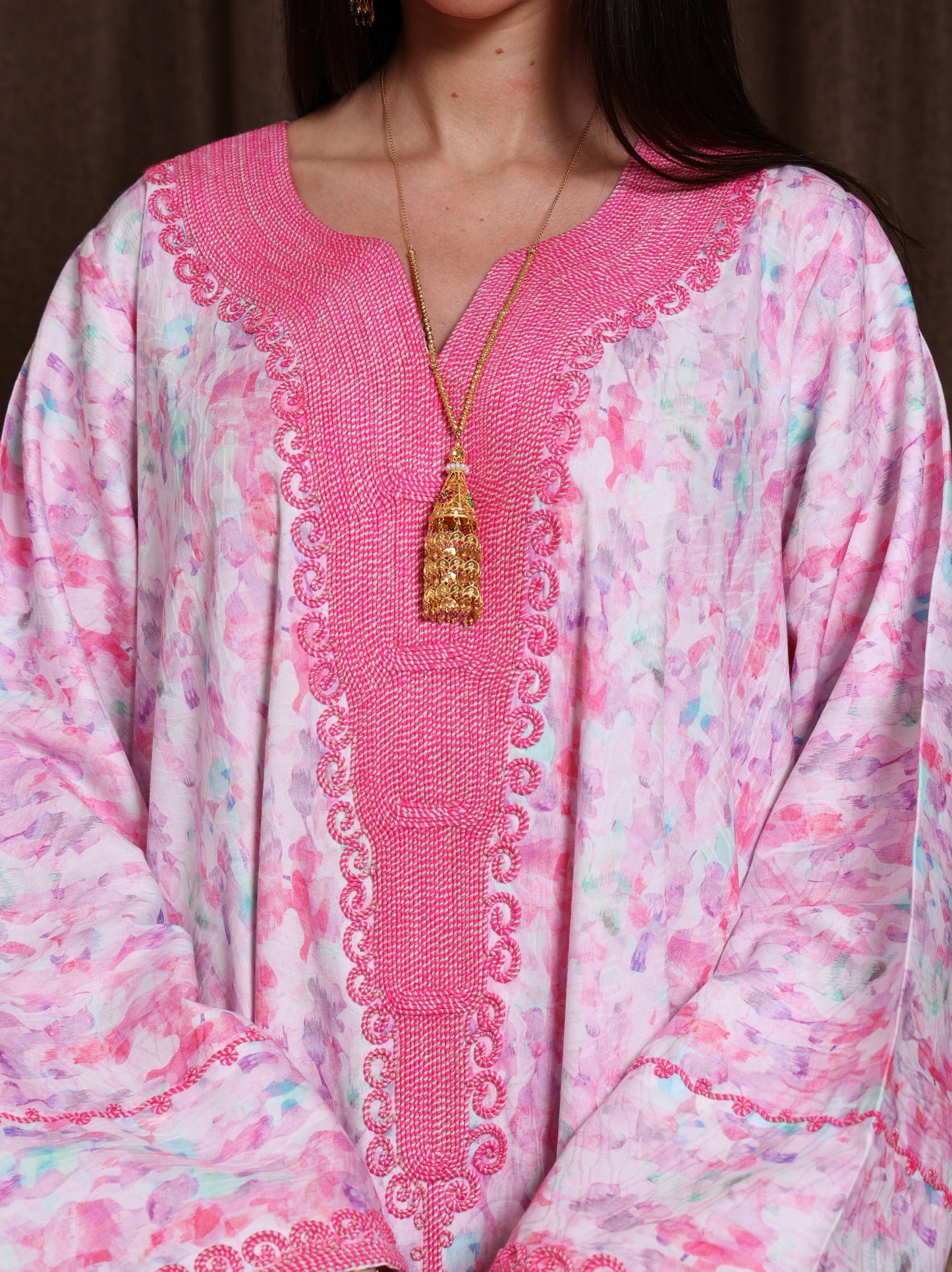 Magenta Petal Kaftan