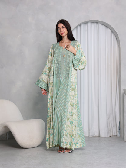 Mint Botanical Kaftan