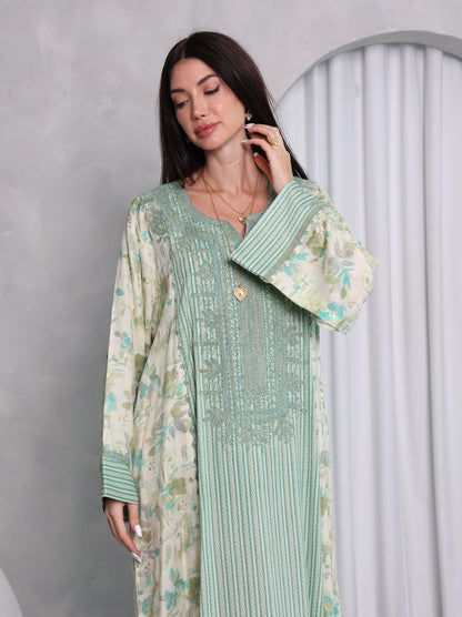 Mint Botanical Kaftan
