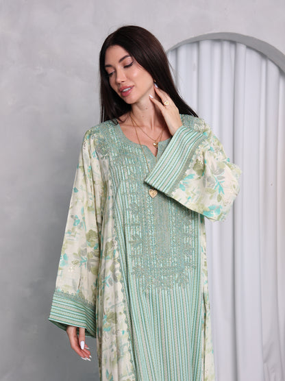 Mint Botanical Kaftan