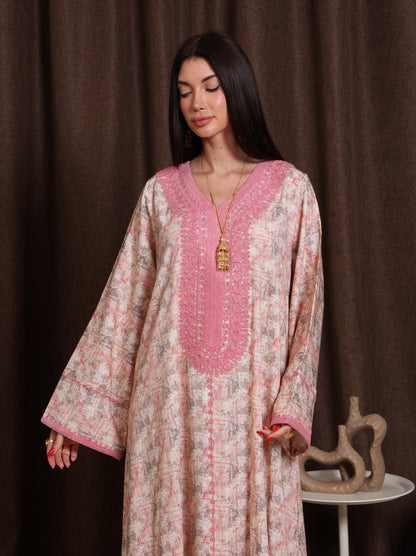 Blush Marble Kaftan