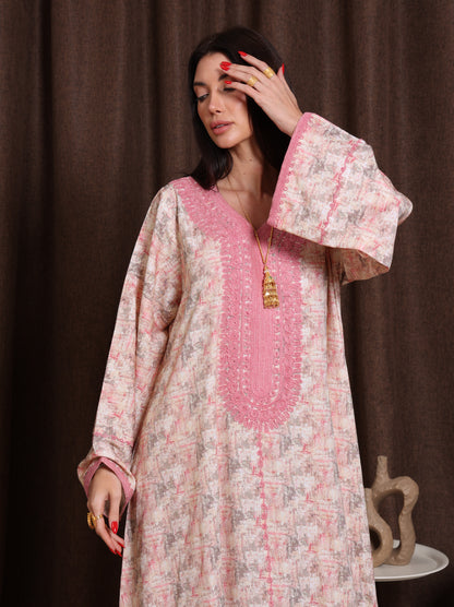 Blush Marble Kaftan