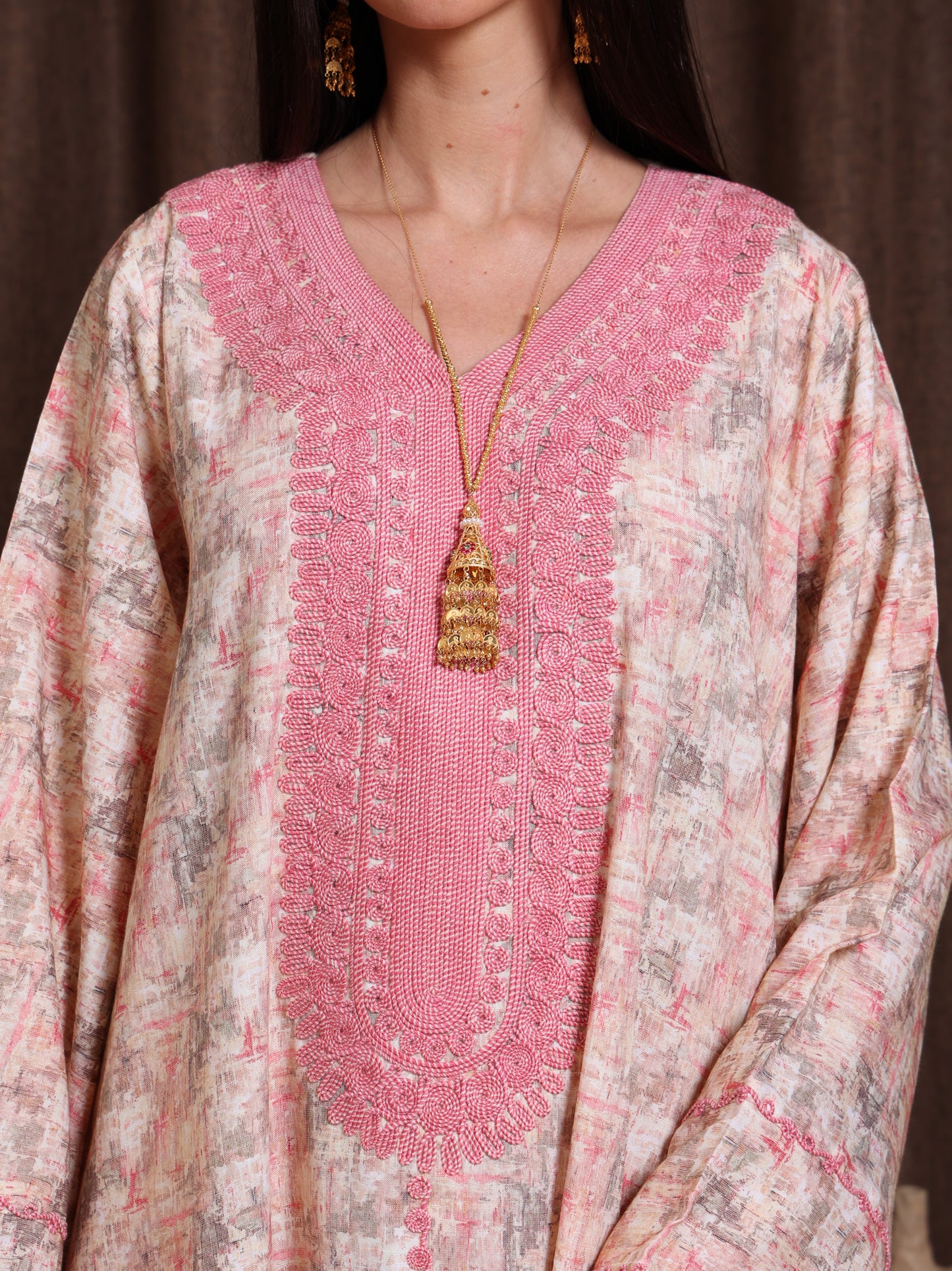 Blush Marble Kaftan