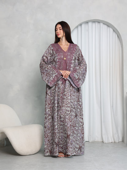 Plum Ikat Kaftan