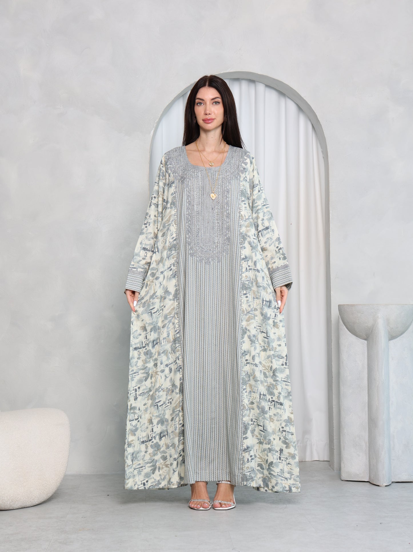 Sage Botanical Kaftan