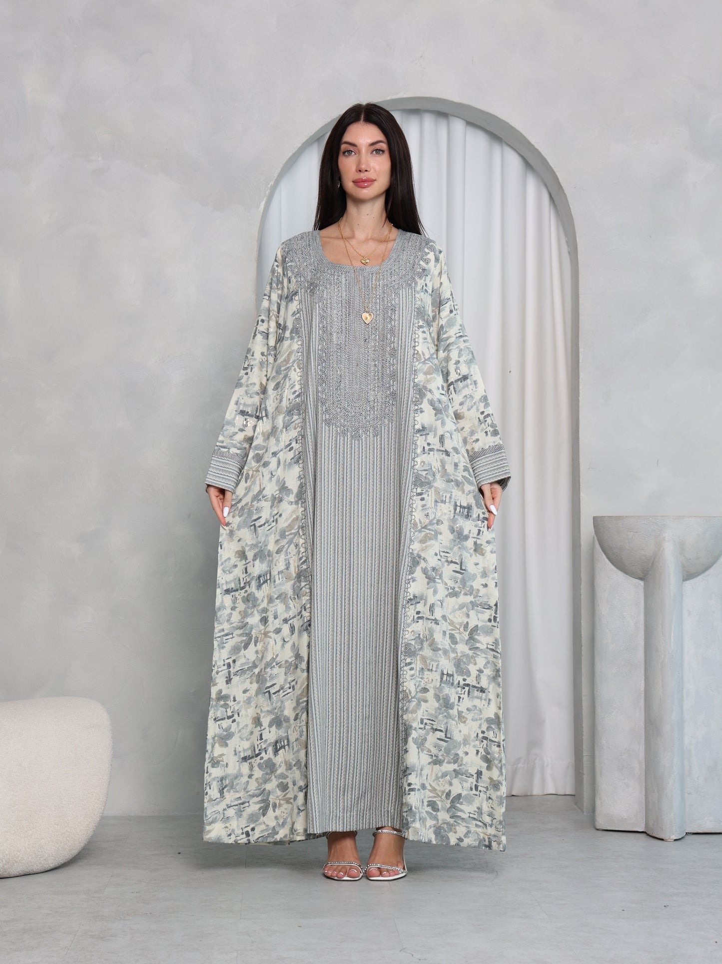 Sage Botanical Kaftan