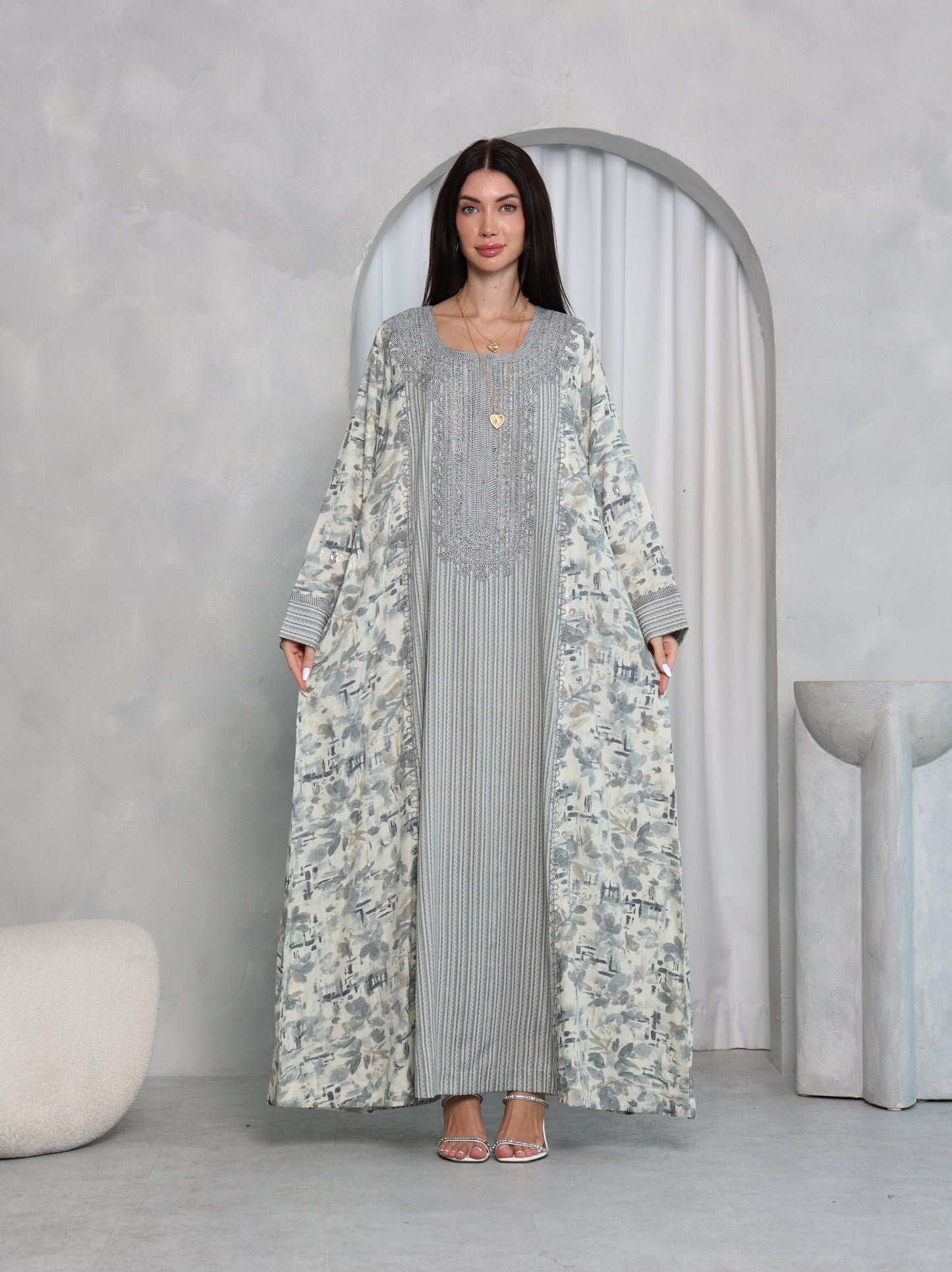 Sage Botanical Kaftan