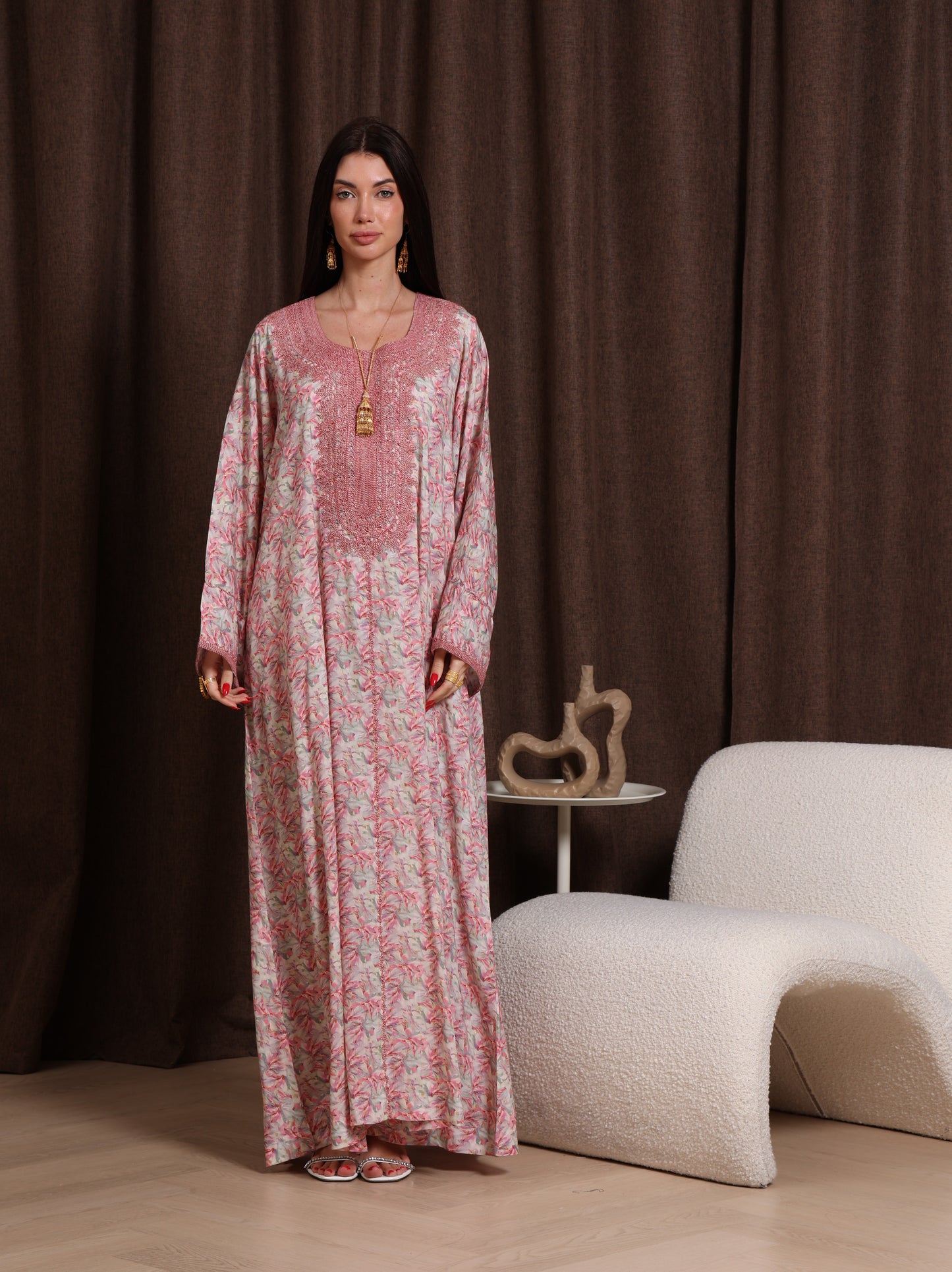 Dusty Bloom Kaftan