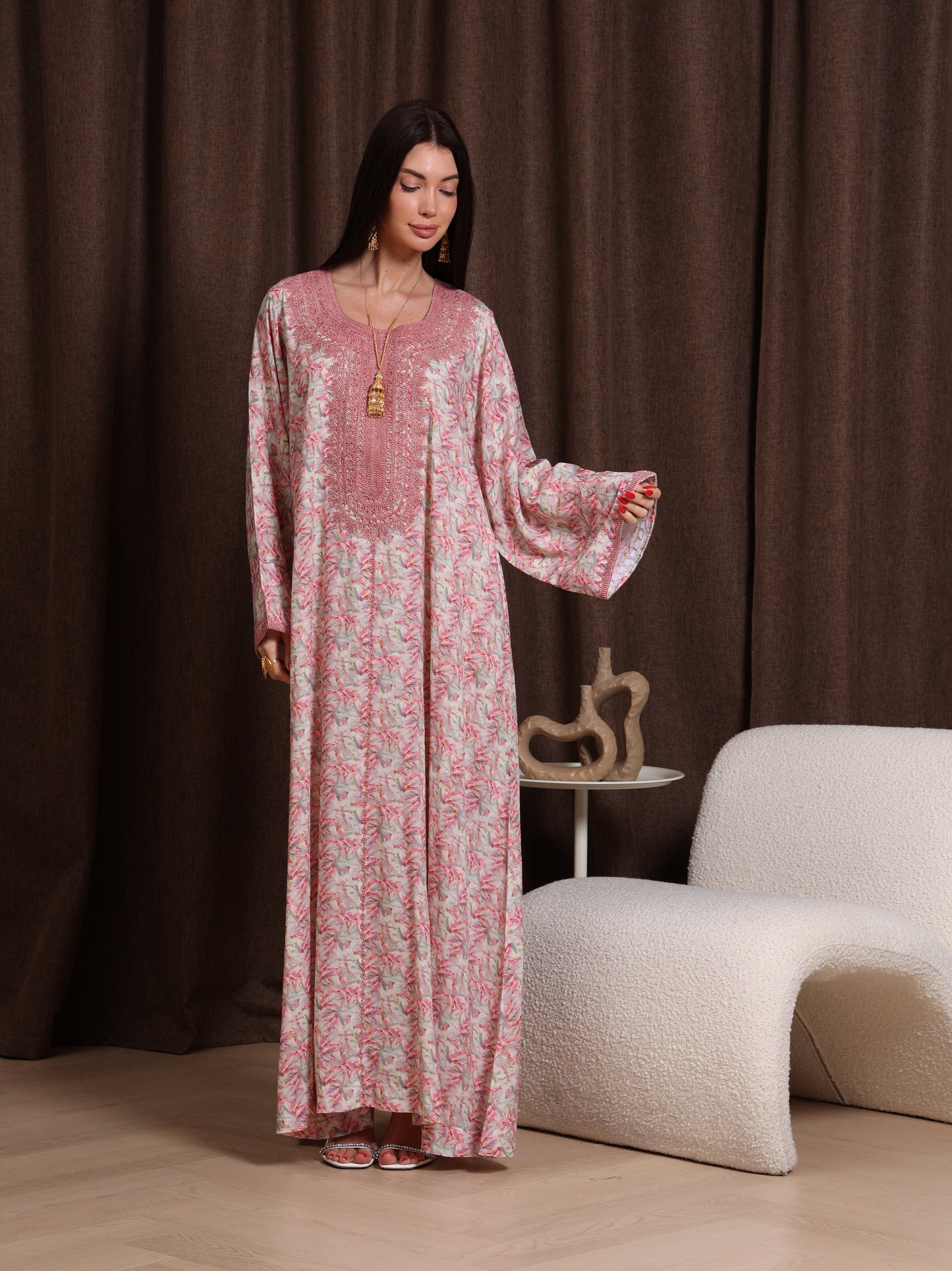 Dusty Bloom Kaftan