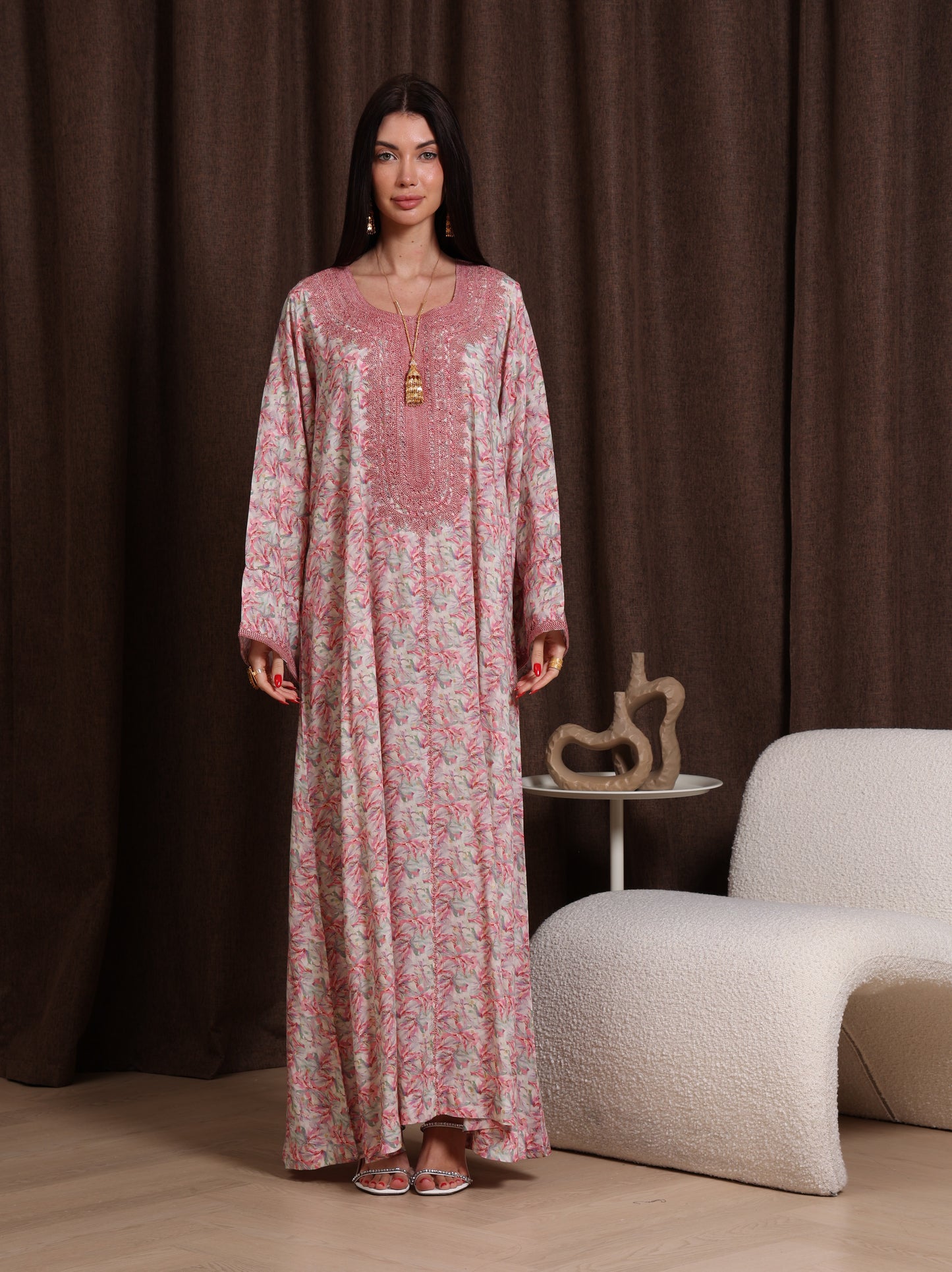 Dusty Bloom Kaftan