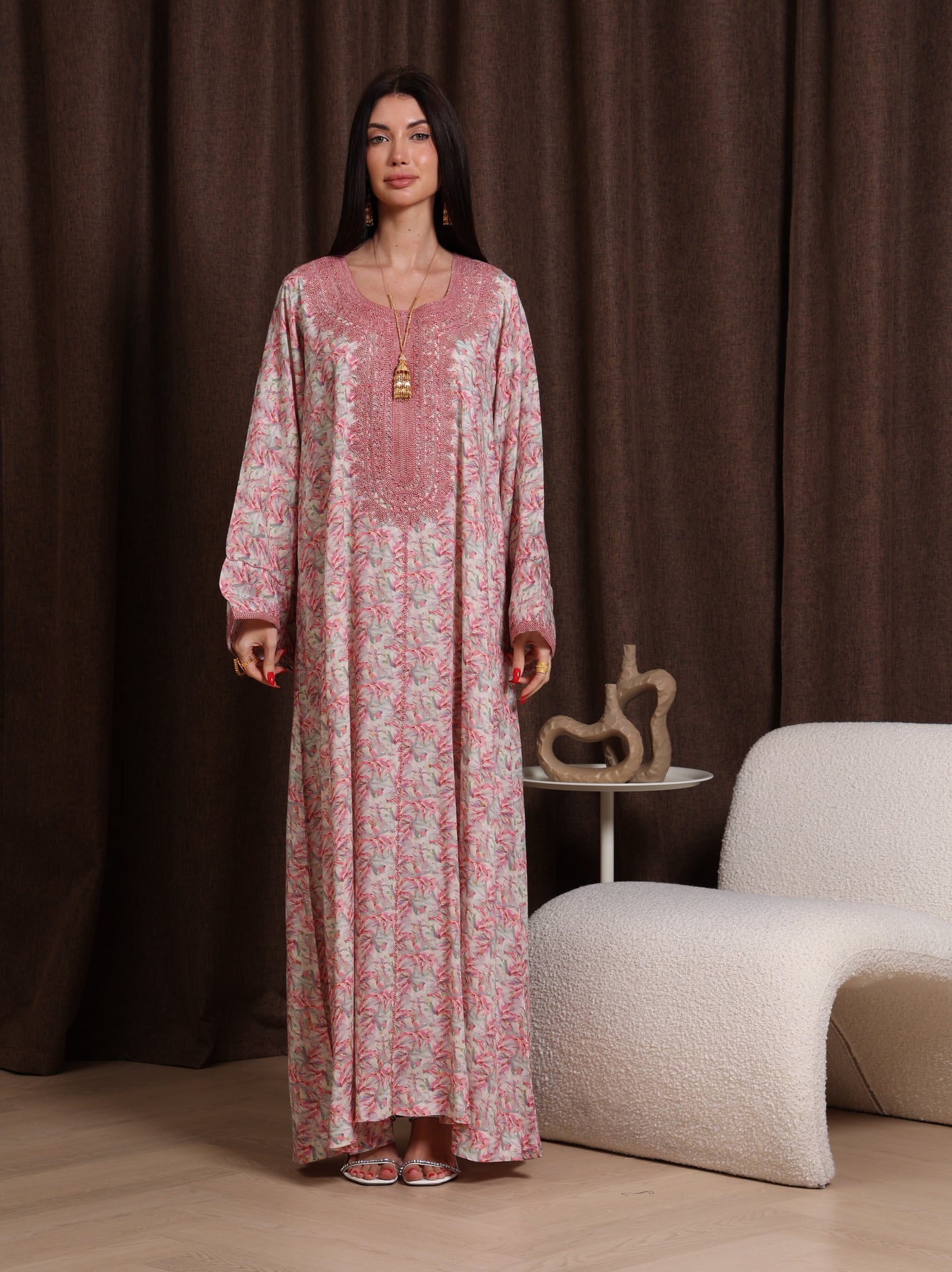Dusty Bloom Kaftan