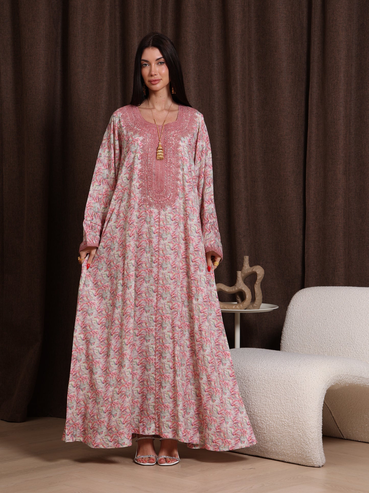 Dusty Bloom Kaftan