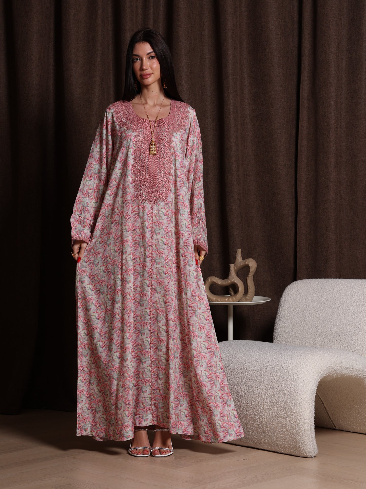 Dusty Bloom Kaftan