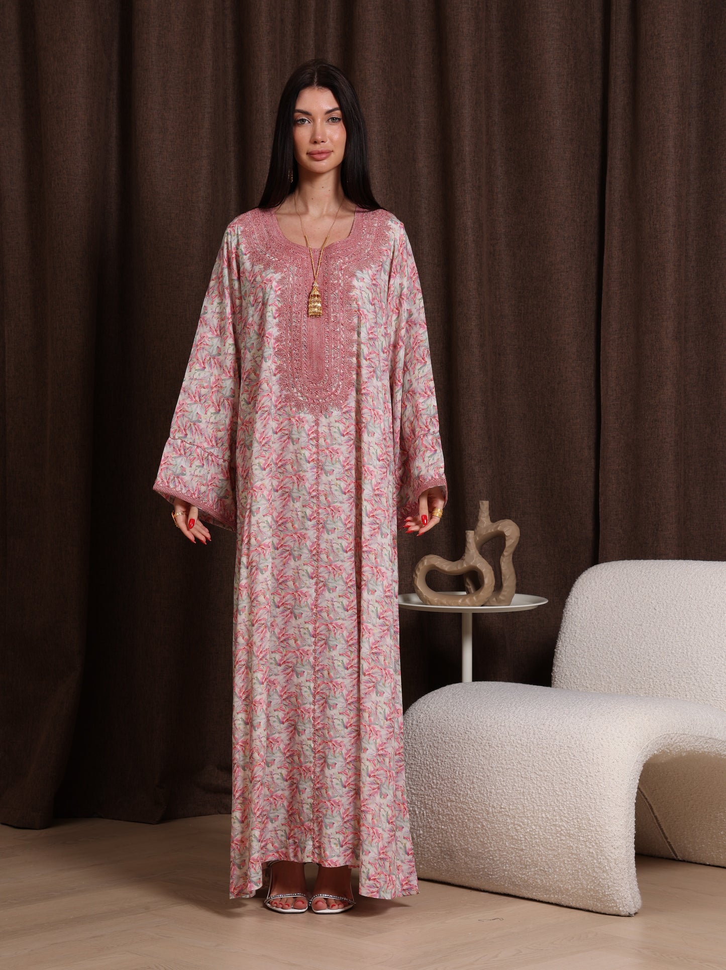 Dusty Bloom Kaftan