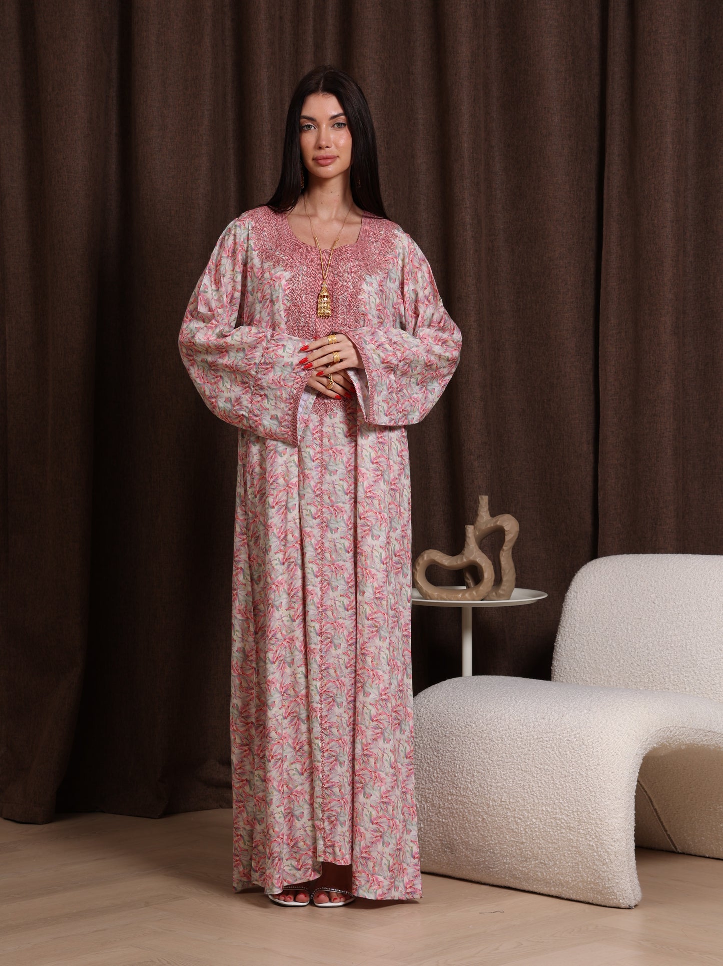 Dusty Bloom Kaftan