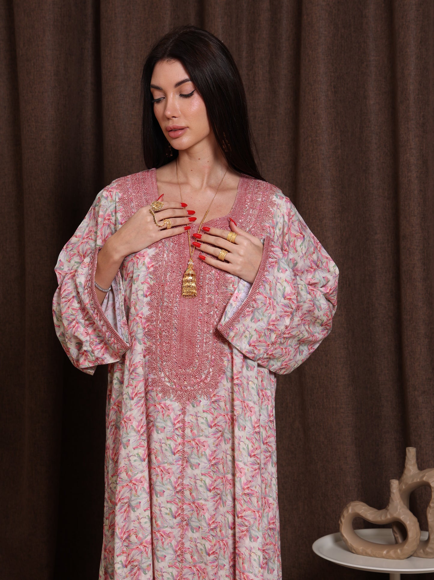 Dusty Bloom Kaftan