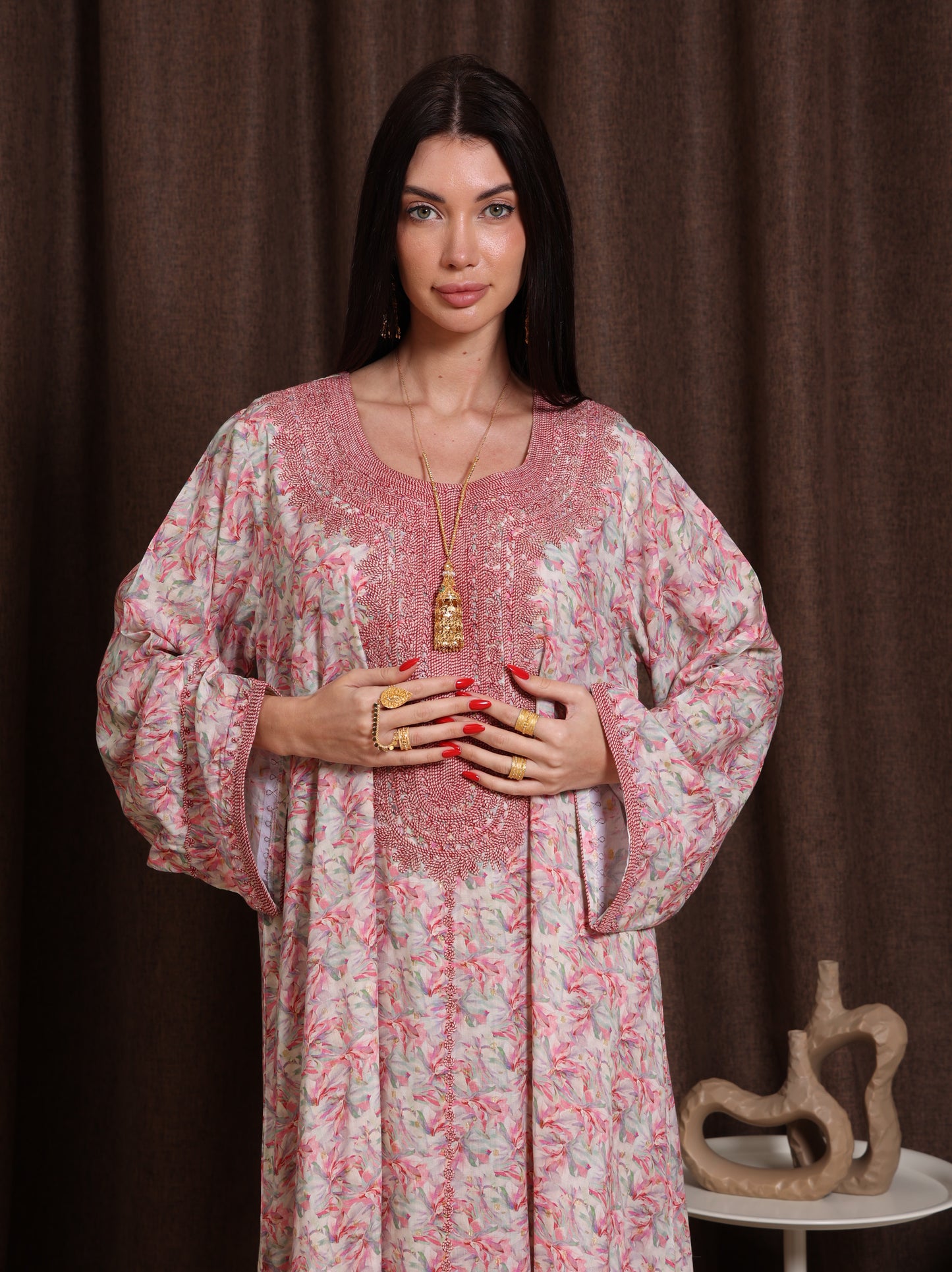 Dusty Bloom Kaftan