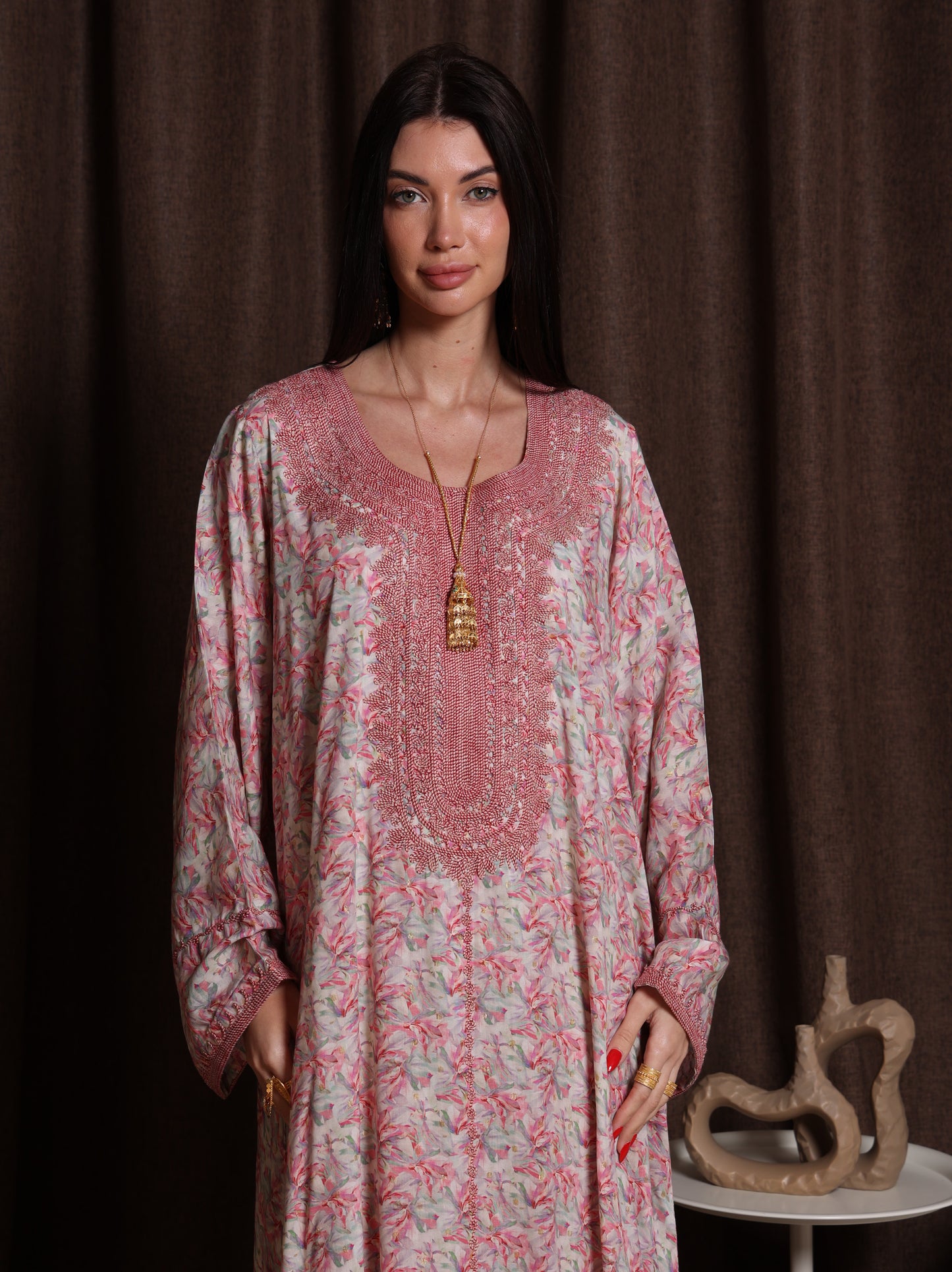 Dusty Bloom Kaftan