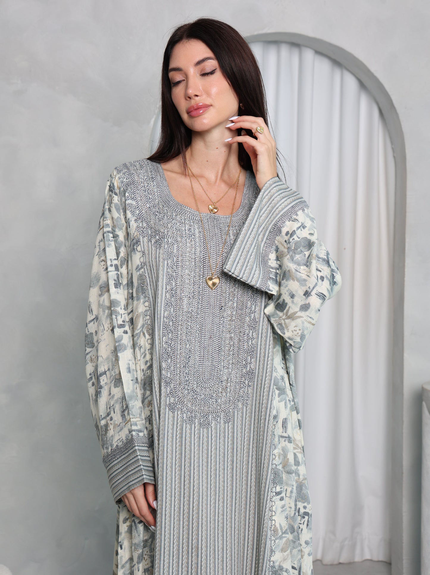 Sage Botanical Kaftan