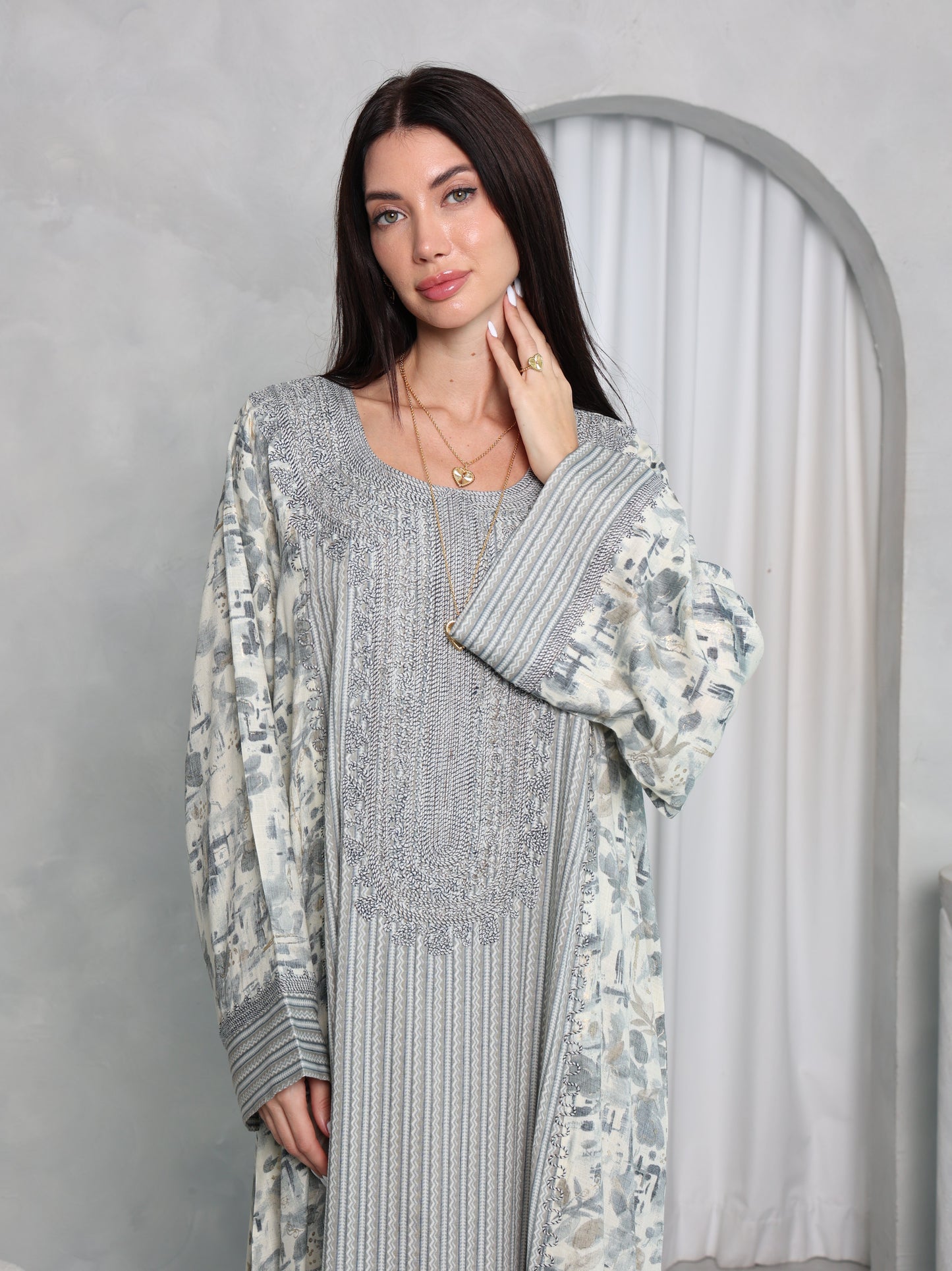 Sage Botanical Kaftan