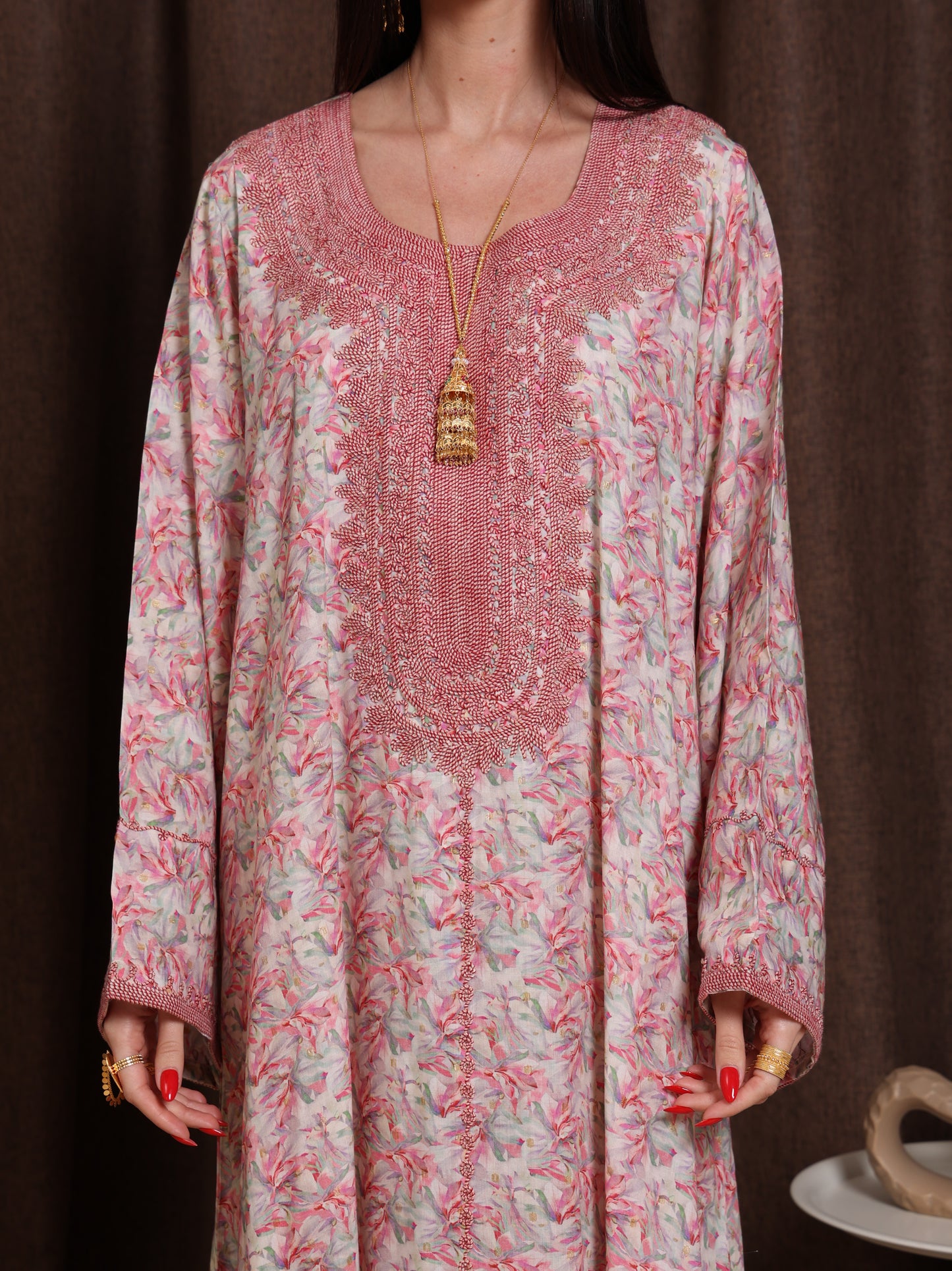 Dusty Bloom Kaftan