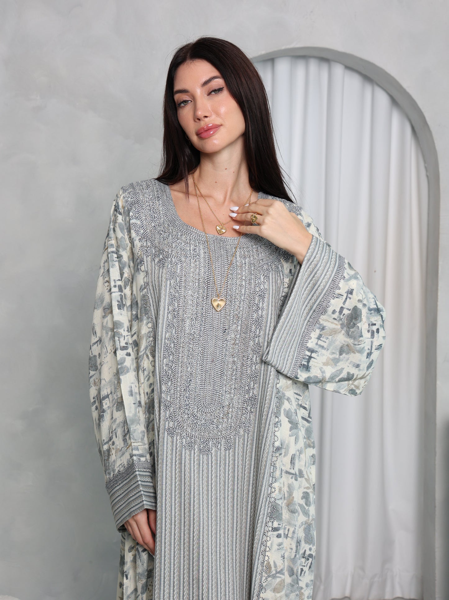 Sage Botanical Kaftan