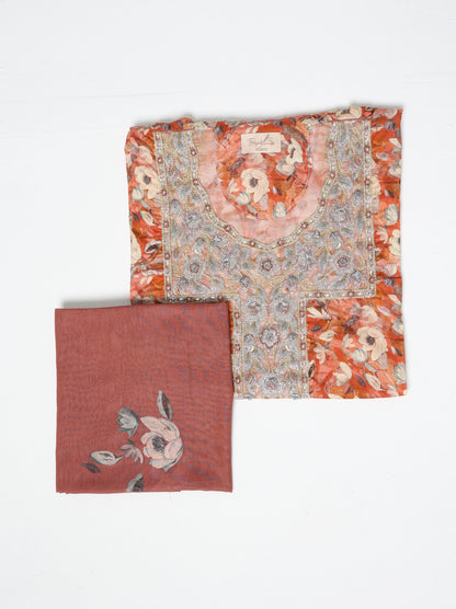 Terracotta Floral Kaftan