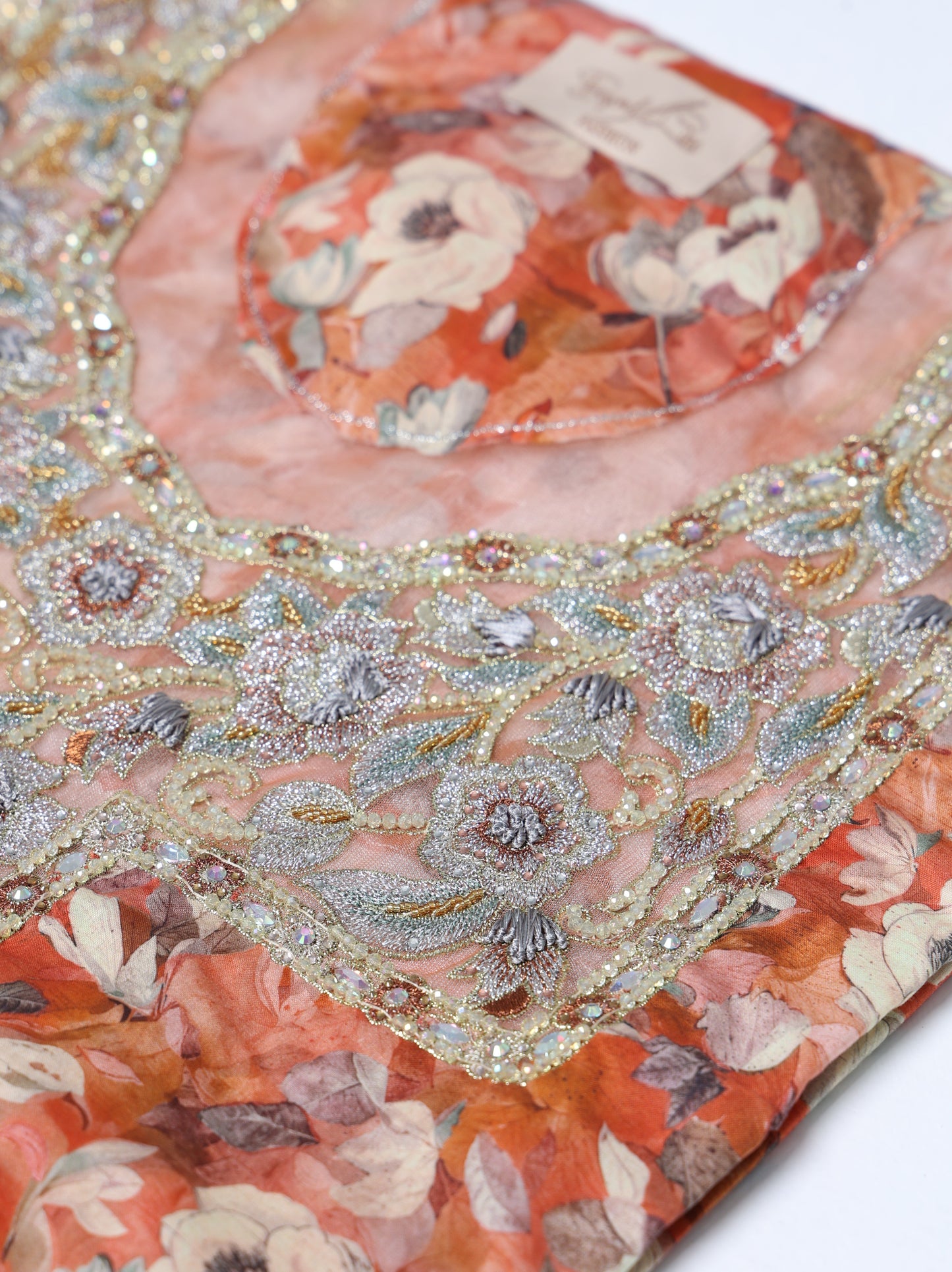 Terracotta Floral Kaftan