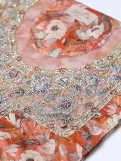 Terracotta Floral Kaftan